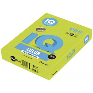 Цветна копирна хартия IQ Color LG46 жълто-зелен, наситен, A4 80 гр.
